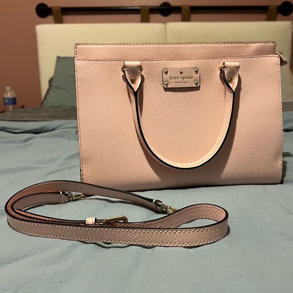 Light pink Kate Spade messenger purse
